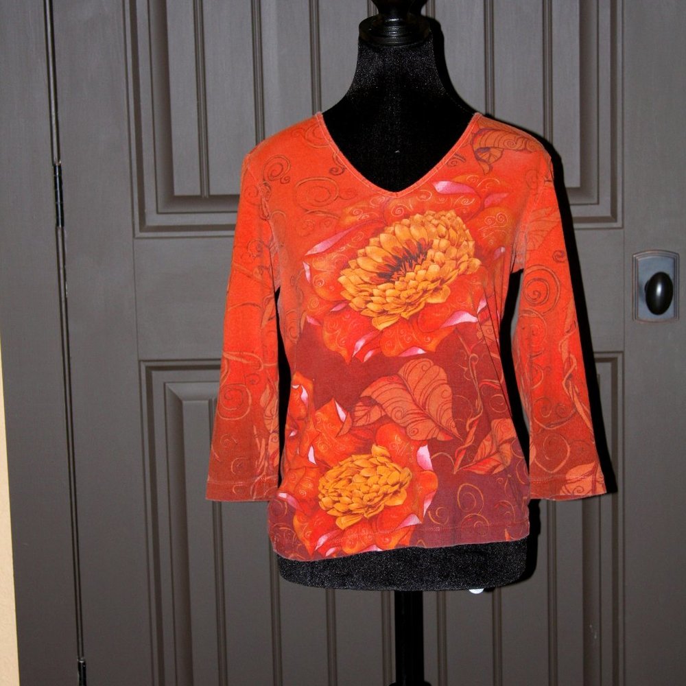 Chico cotton/spandex 3/4 sleeve T-Shirt